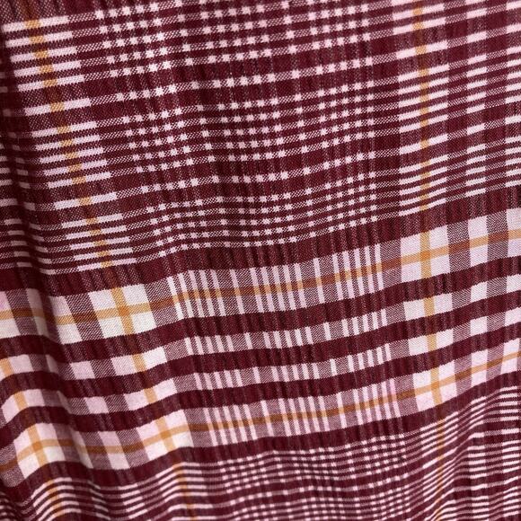 Vintage Men’s Red Plaid Wide Leg Pants 70’s Vibes Est. Size 33 Perma Press - Picture 10 of 10